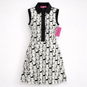 NWT Betsey Johnson Geo Print Dress • Size 14 • Mini Dress Statement Piece